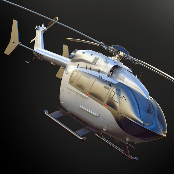 eurocopter ec145 t2 mercedes-benz c4d - Eurocopter EC145 T2 Mercedes-Benz Style... by dimosbarbos